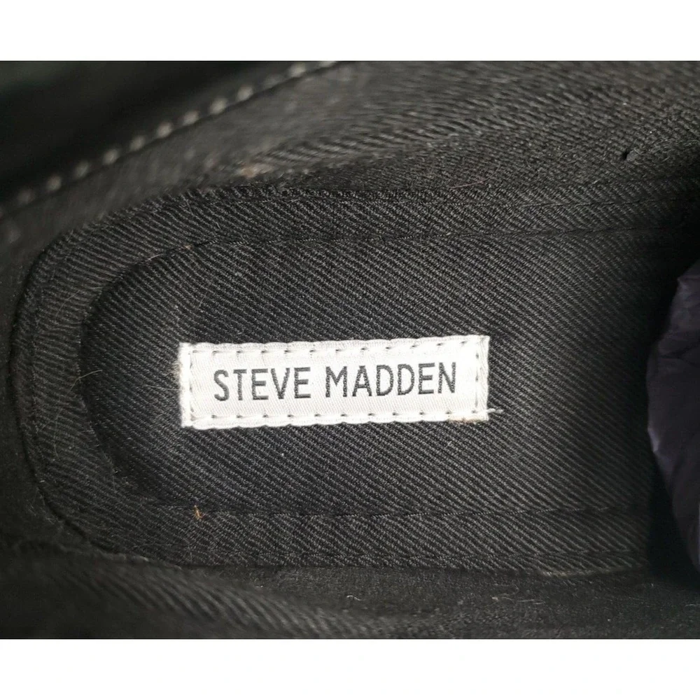 Steve Madden Men's Harken Leather Chukka Boots Size 9.5 M Black EUC w/Box!